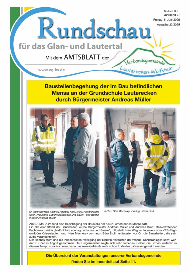 Rundschau für das Glan- und Lautertal Titelblatt 23/2025