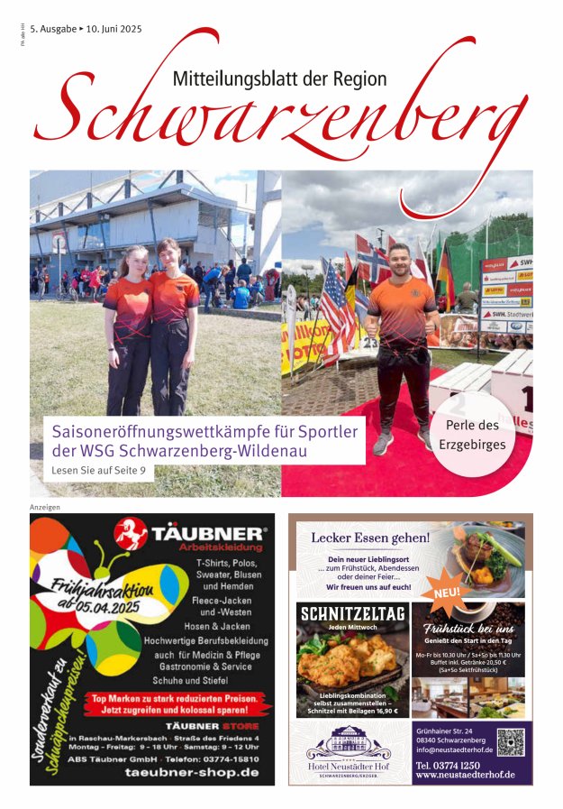 MB Schwarzenberg Titelblatt 05/2025