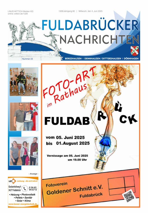 Fuldabrücker Nachrichten Titelblatt 23/2025