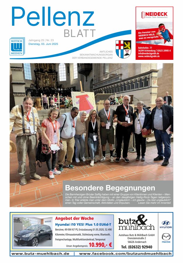 Pellenzblatt Titelblatt 23/2025