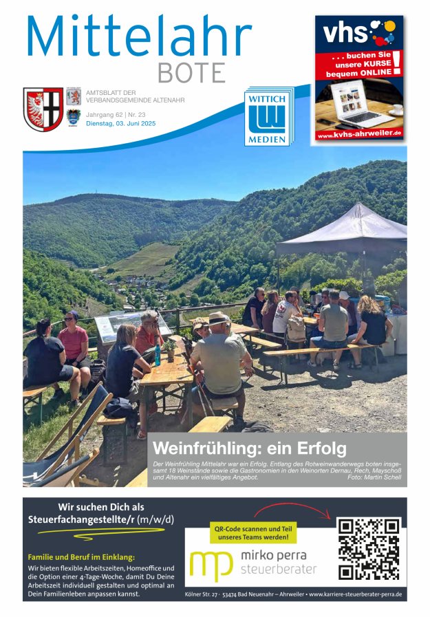 Mittelahr Bote Titelblatt 23/2025