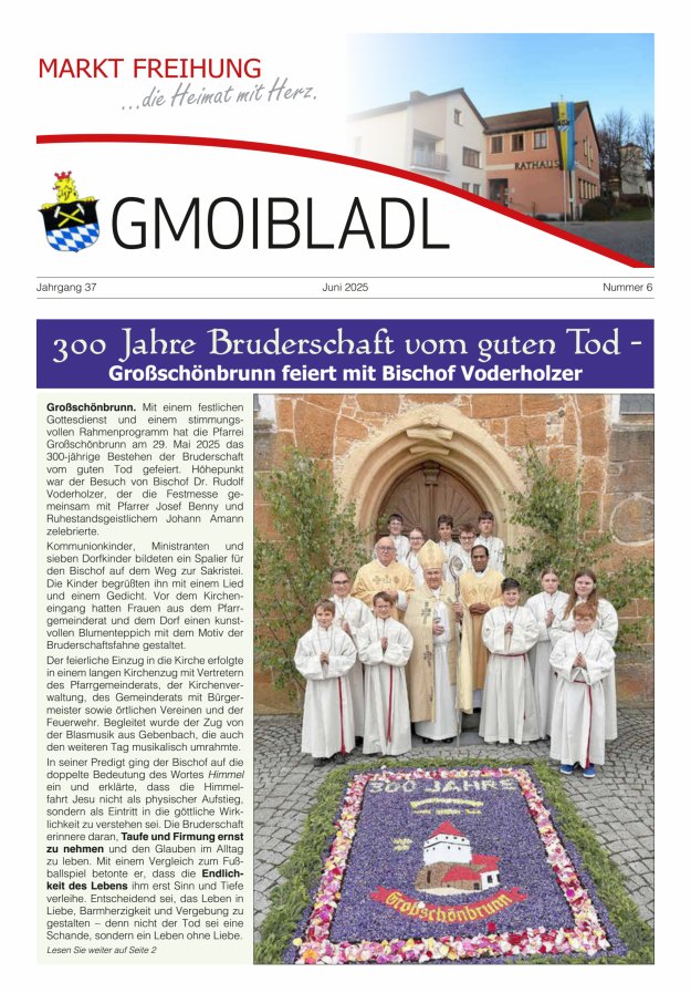 Markt Freihung Mitteilungsblatt Titelblatt 06/2025