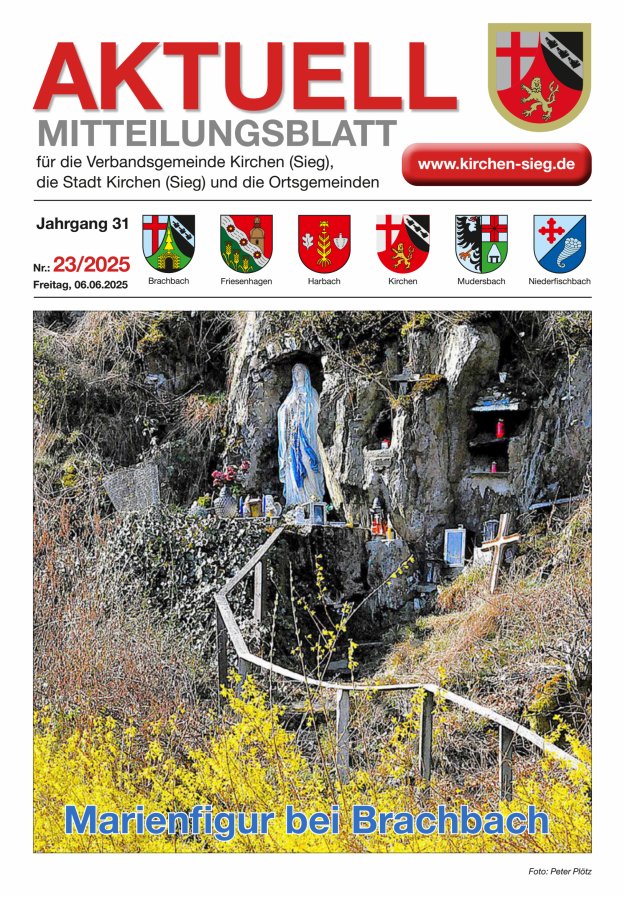 Aktuell - Mitteilungsblatt für die VG Kirchen (Sieg) Titelblatt 23/2025