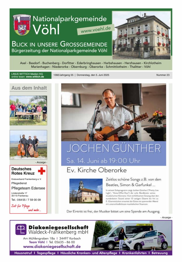 Blick in unsere Grossgemeinde Titelblatt 23/2025