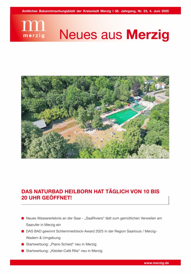 Neues aus Merzig Titelblatt 23/2025