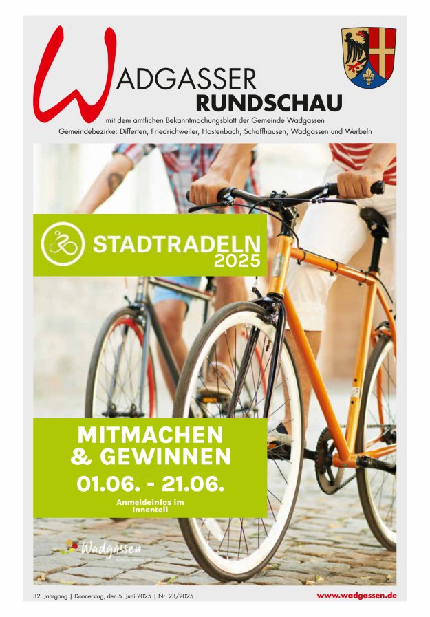 Wadgasser Rundschau Titelblatt 23/2025