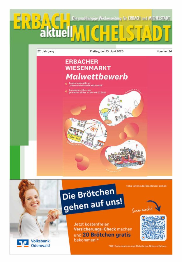 Erbach-Michelstadt aktuell Titelblatt 24/2025