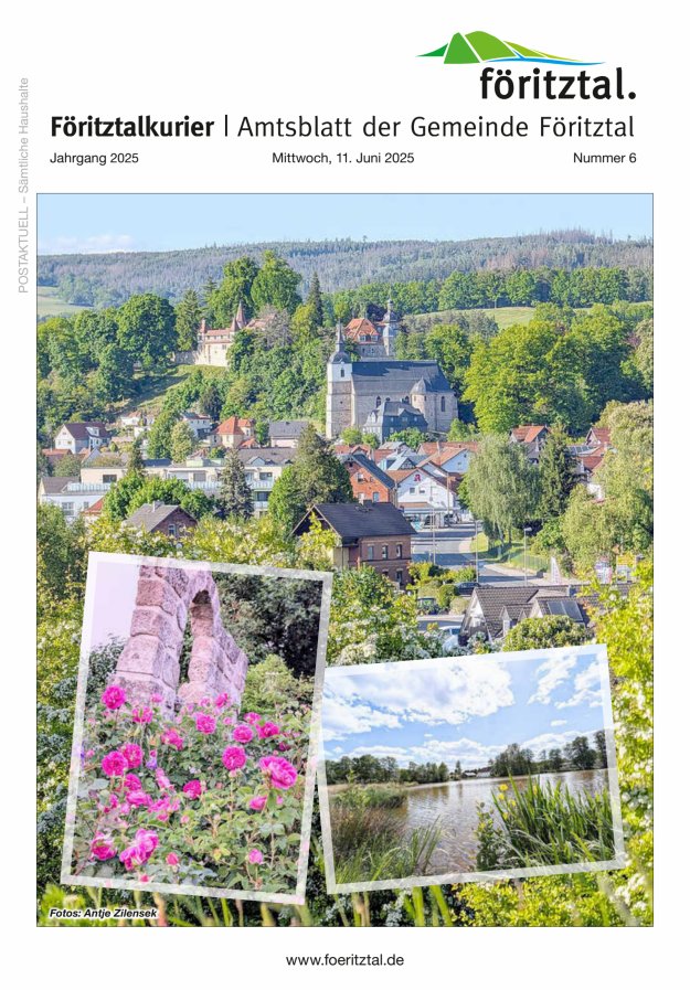 Amtsblatt der Gemeinde Föritztal Titelblatt 06/2025