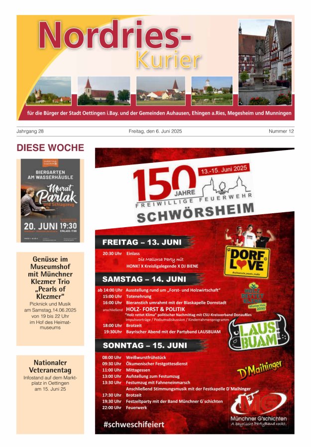 NordRies-Kurier Titelblatt 12/2025