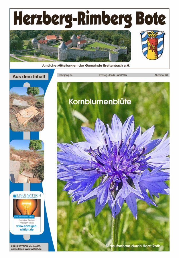 Herzberg-Rimberg Bote Titelblatt 23/2025