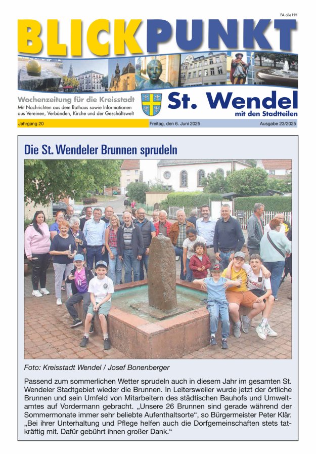 Blickpunkt St Wendel Titelblatt 23/2025