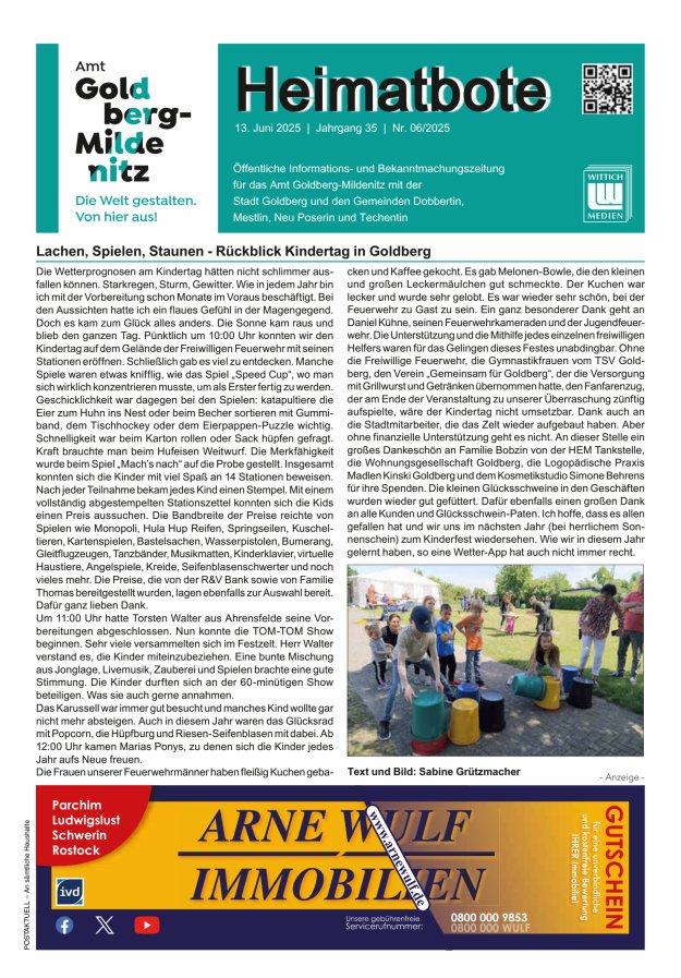 Heimatbote Titelblatt 06/2025