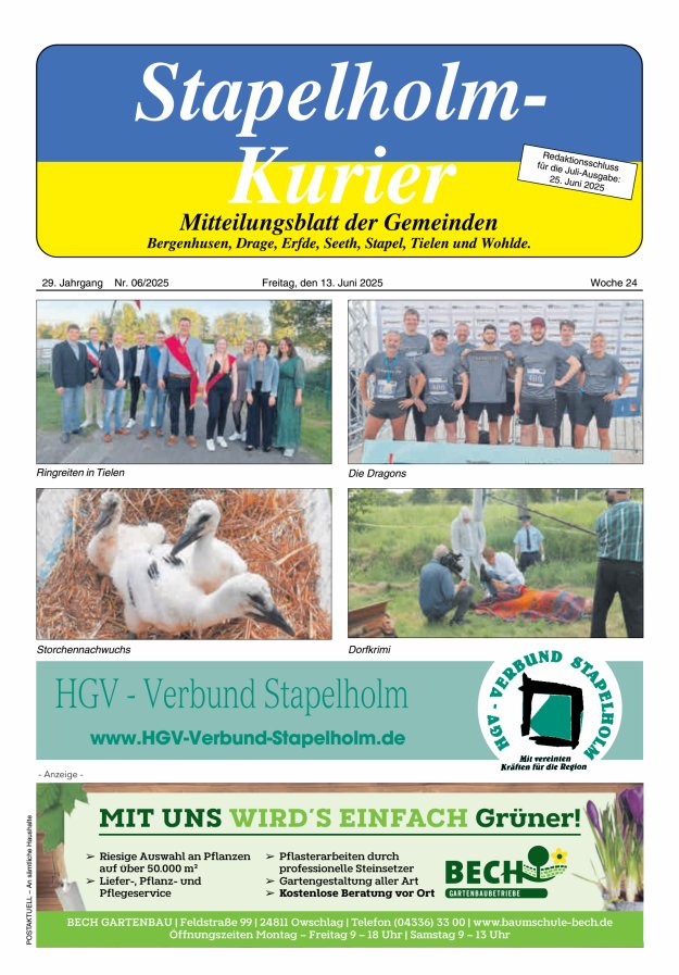 Stapelholm-Kurier Titelblatt 06/2025