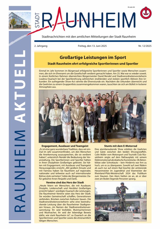 Raunheim aktuell Titelblatt 12/2025