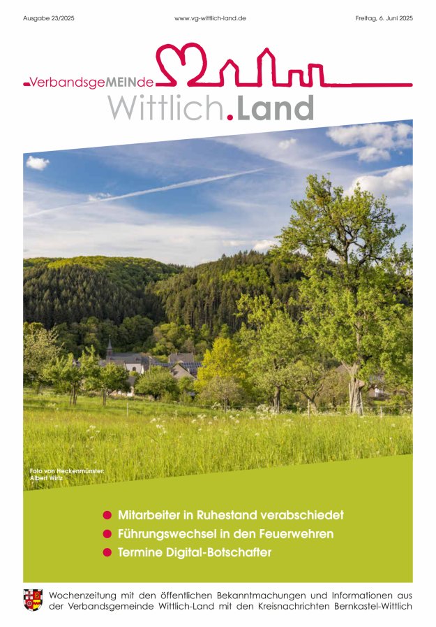 Mein Wittlich.Land Titelblatt 23/2025