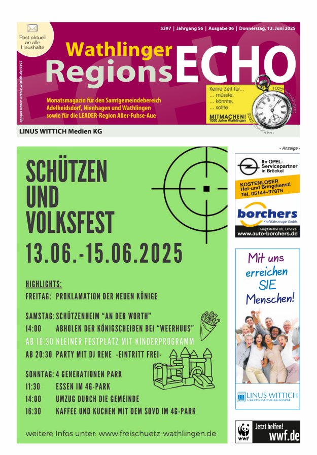 Wathlinger RegionsEcho Titelblatt 06/2025