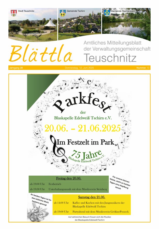 VG-Nachrichten Teuschnitz Titelblatt 12/2025