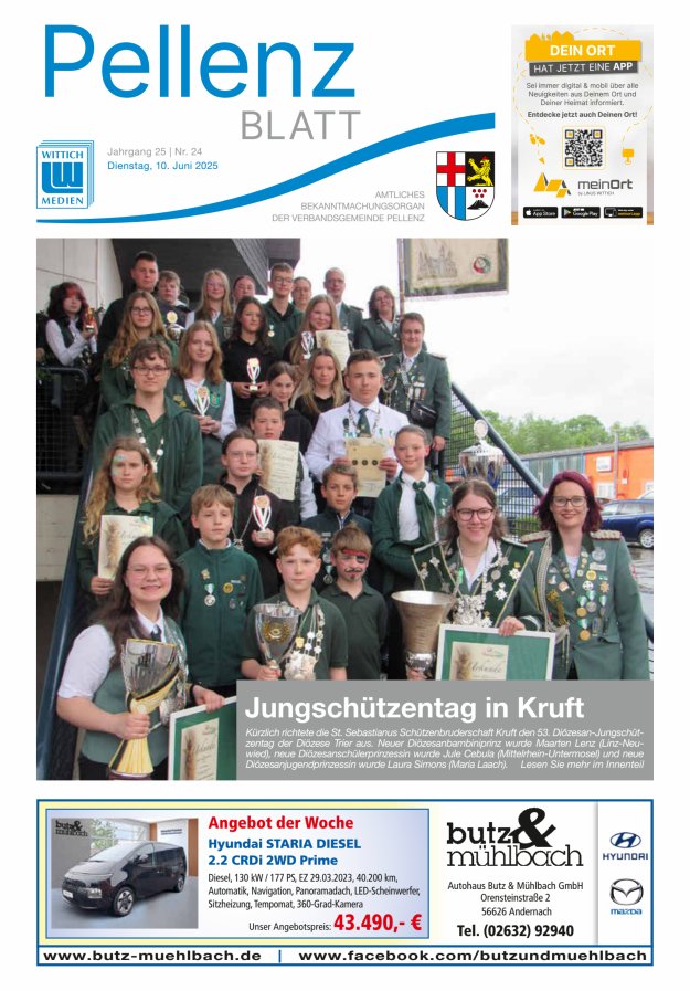 Pellenzblatt Titelblatt 24/2025