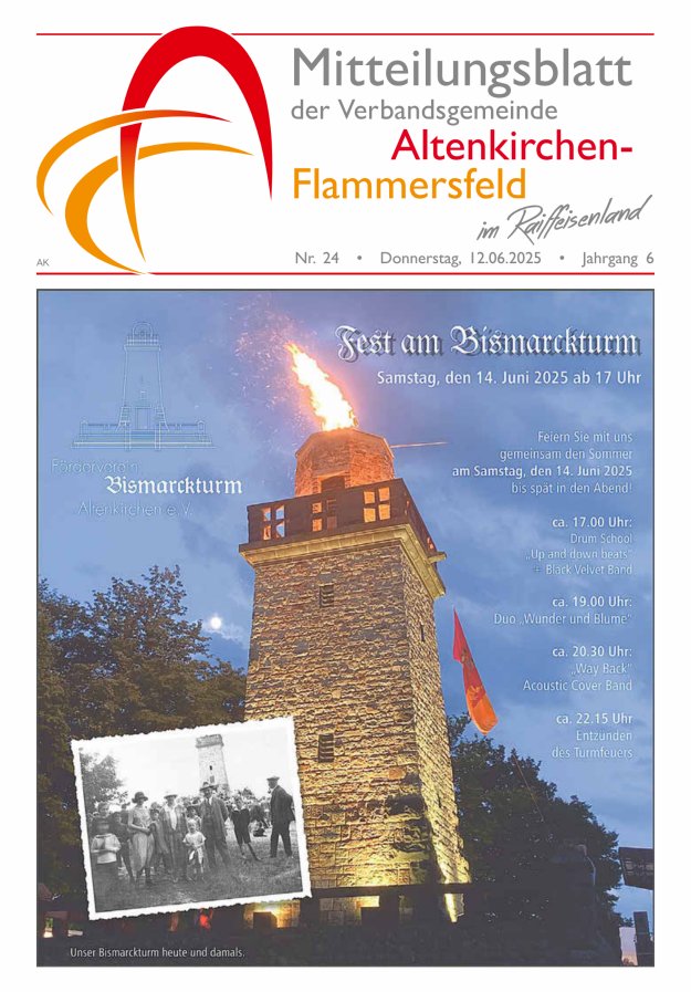 Mitteilungsblatt Verbandsgemeinde Altenkirchen-Flammersfeld Titelblatt 24/2025