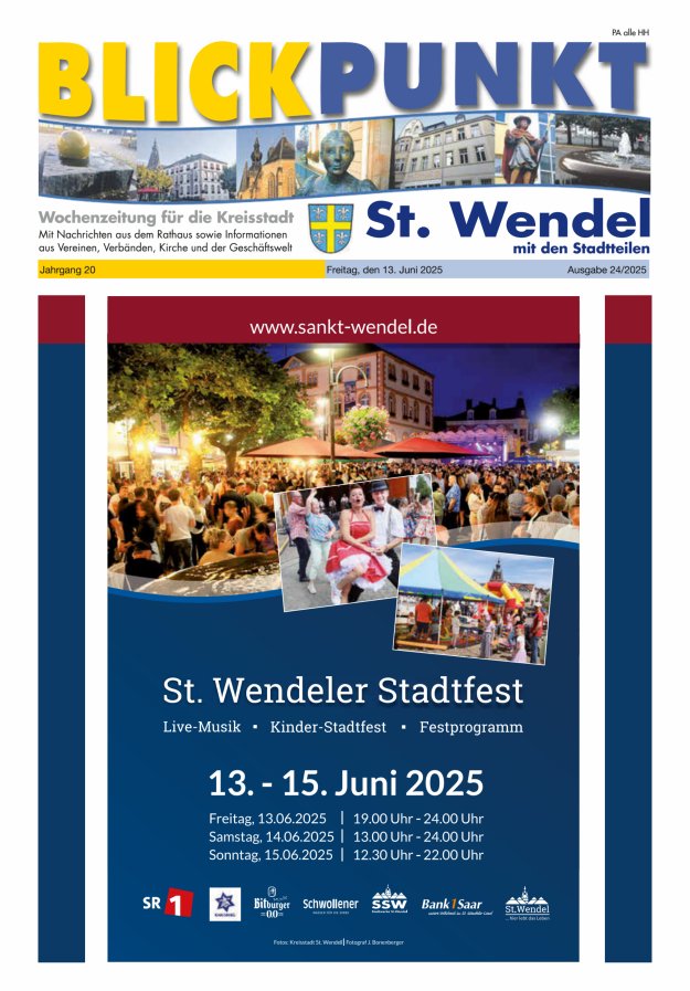 Blickpunkt St Wendel Titelblatt 24/2025