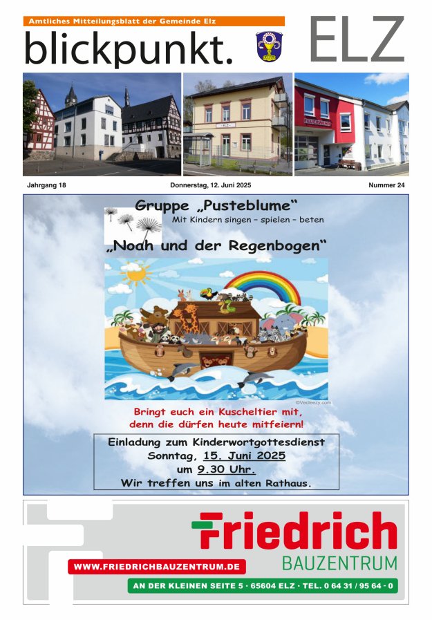 Blickpunkt Elz Titelblatt 24/2025
