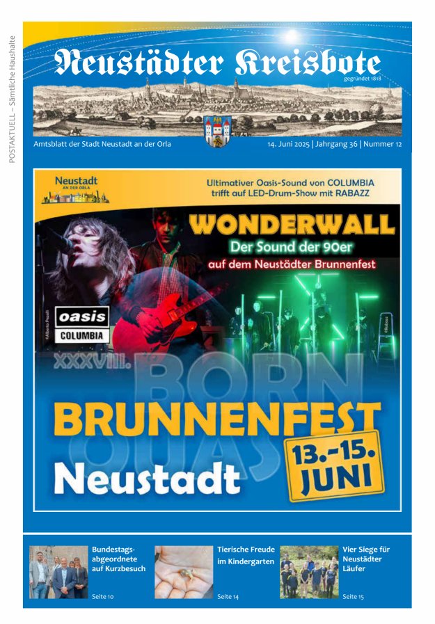 Neustädter Kreisbote Titelblatt 12/2025