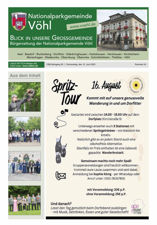 Blick in unsere Grossgemeinde Titelblatt 24/2025