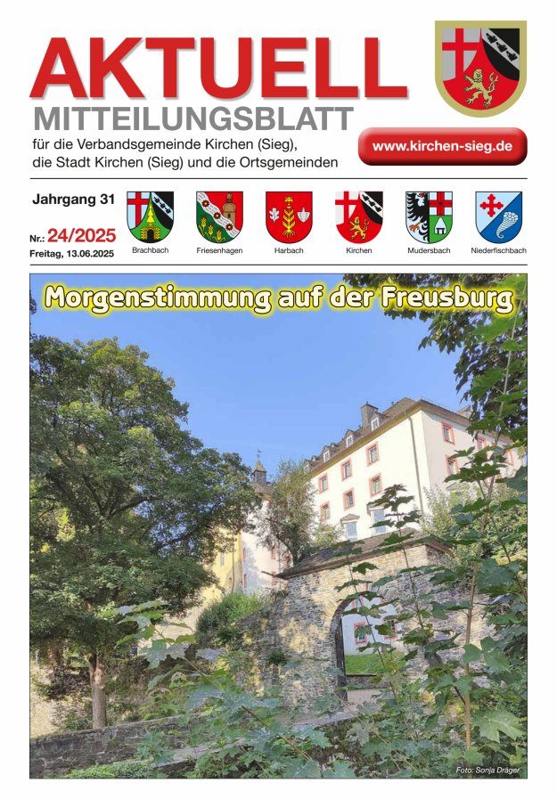 Aktuell - Mitteilungsblatt für die VG Kirchen (Sieg) Titelblatt 24/2025