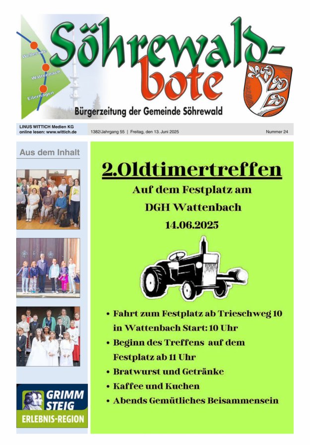 Söhrewaldbote Titelblatt 24/2025