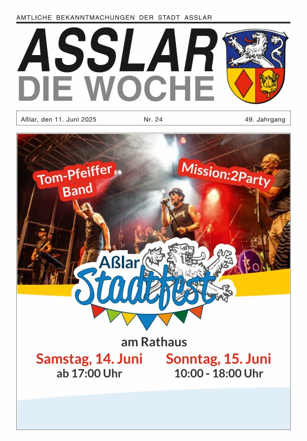 Asslar - Die Woche Titelblatt 24/2025