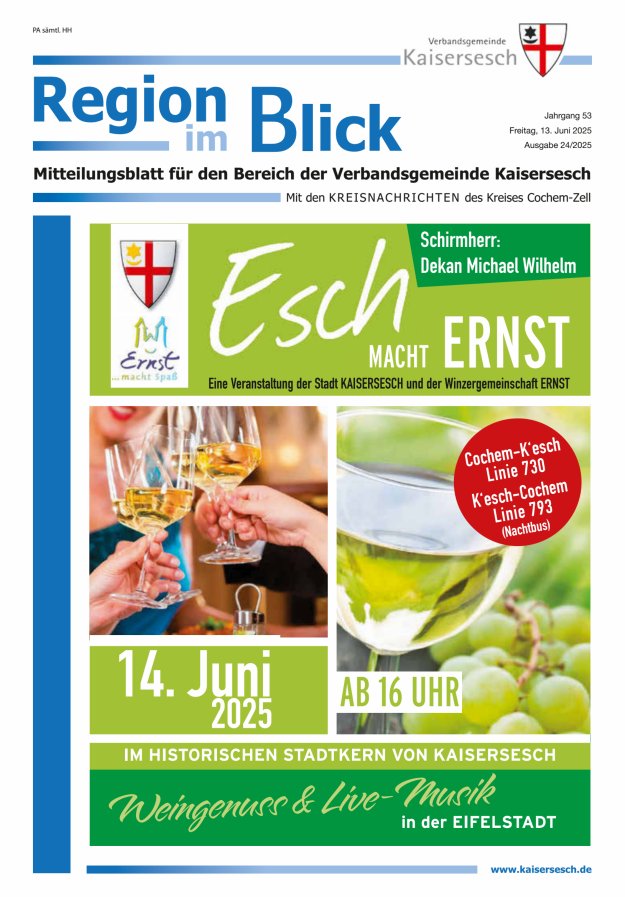 Region im Blick VG Kaisersesch Titelblatt 24/2025