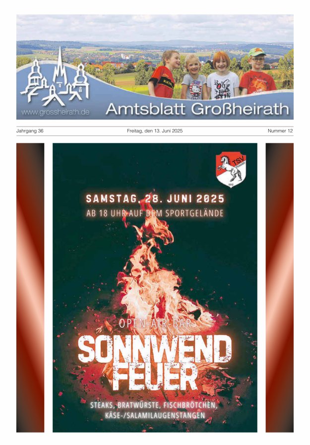 Amtsblatt Großheirath Titelblatt 12/2025