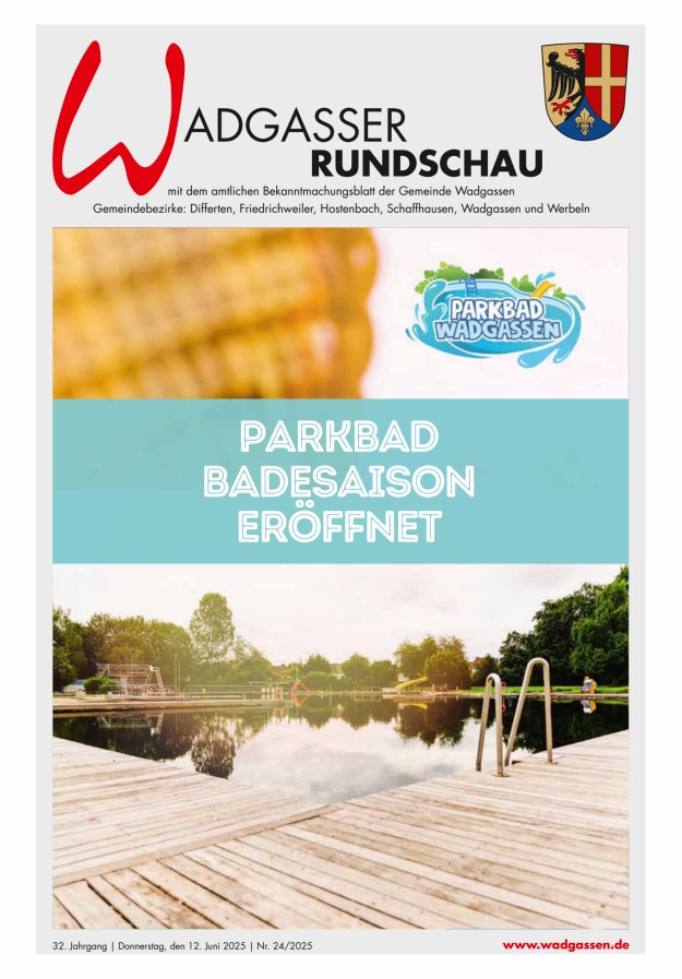 Wadgasser Rundschau Titelblatt 24/2025