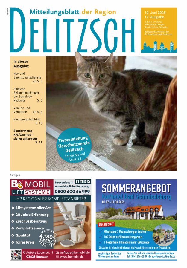 Mitteilungsblatt der Region Delitzsch Titelblatt 12/2025