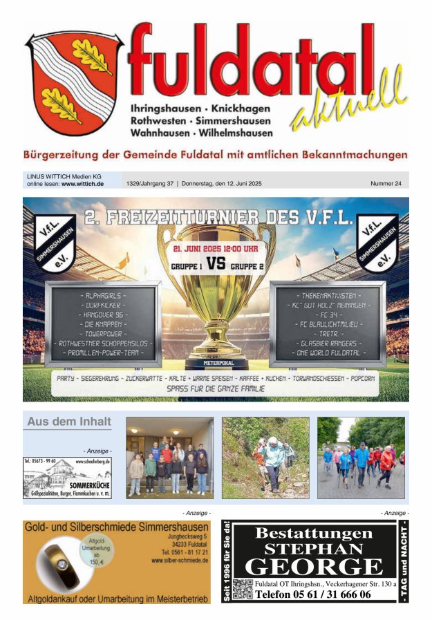 Fuldatal aktuell Titelblatt 24/2025