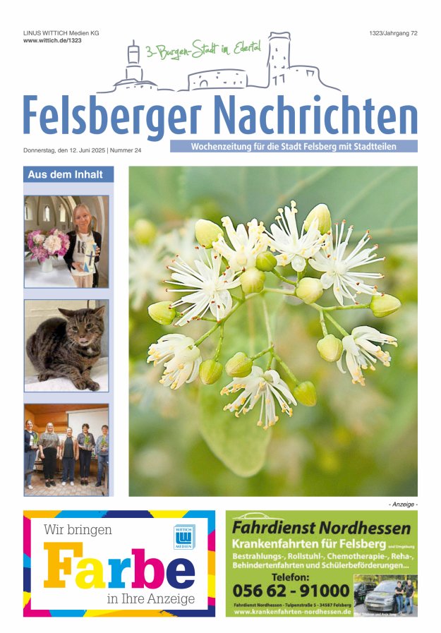 Felsberger Nachrichten Titelblatt 24/2025