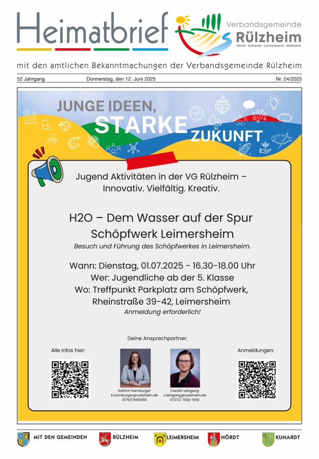 Heimatbrief VG Rülzheim Titelblatt 24/2025