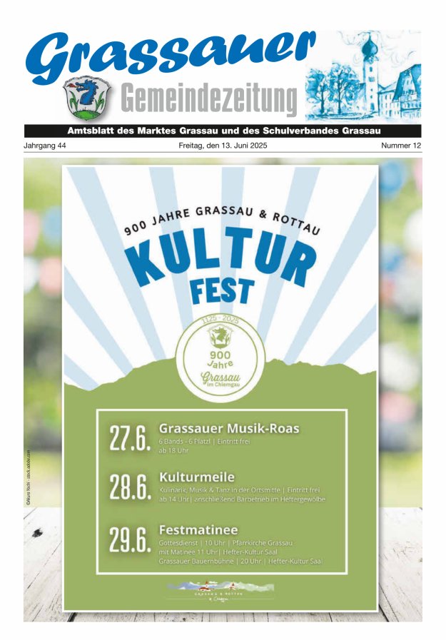 Grassauer Gemeindezeitung Titelblatt 12/2025