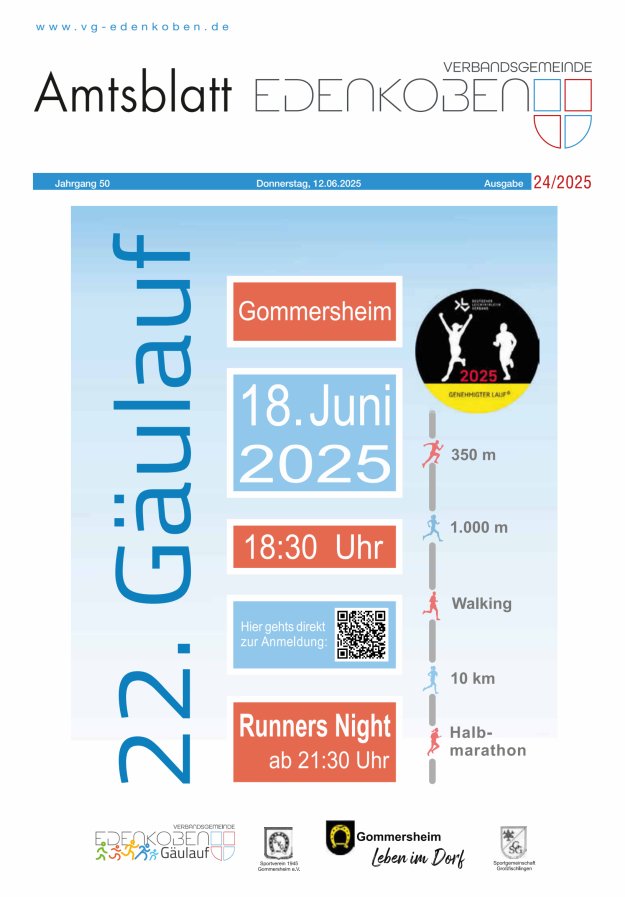 Amtsblatt VG Edenkoben Titelblatt 24/2025