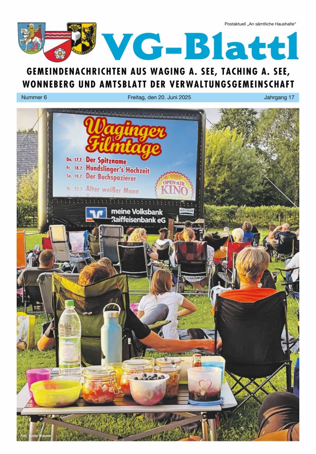 Gemeinde-Zeitung Waging a See Titelblatt 06/2025