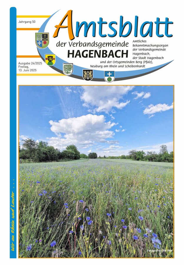 Amtsblatt der VG Hagenbach Titelblatt 24/2025