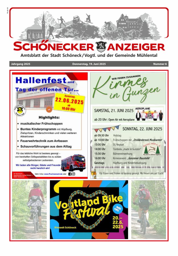 Schönecker Anzeiger Titelblatt 06/2025