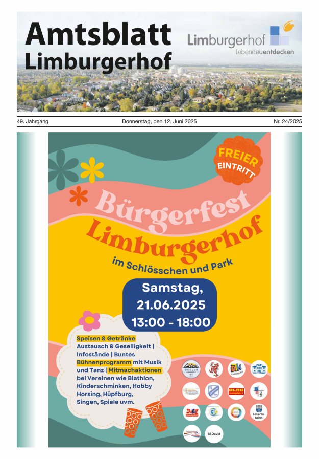 Amtsblatt Limburgerhof Titelblatt 24/2025