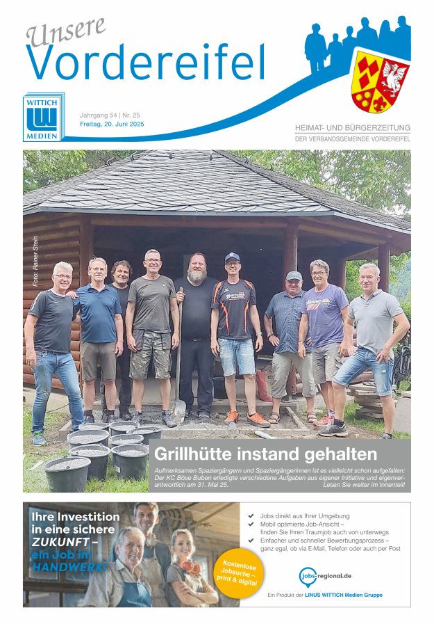 Mitteilungsblatt Vordereifel - Heimat- u Bürgerzeitung der VG Vordereifel Titelblatt 25/2025