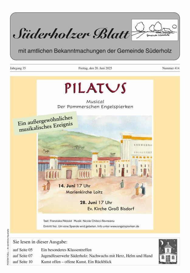 Süderholzer Blatt Titelblatt 414/2025