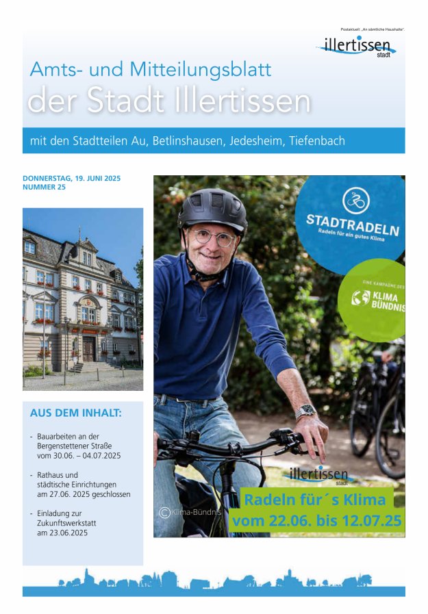 Amts- und Mitteilungsblatt Stadt Illertissen Titelblatt 25/2025