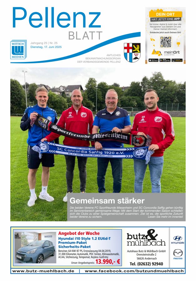 Pellenzblatt Titelblatt 25/2025