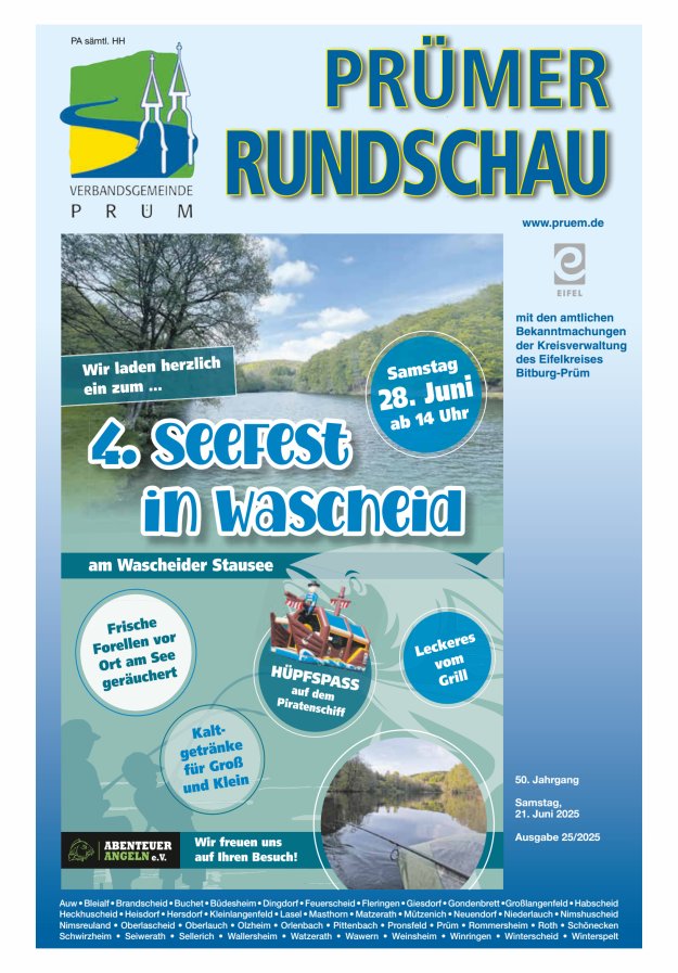Prümer Rundschau Titelblatt 25/2025