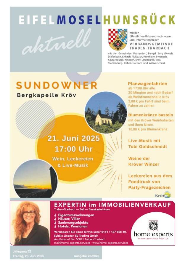 Eifel-Mosel-Hunsrück aktuell VG Traben-Trarbach Titelblatt 25/2025