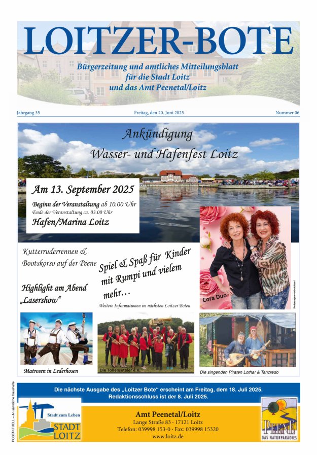 Loitzer Bote Titelblatt 06/2025